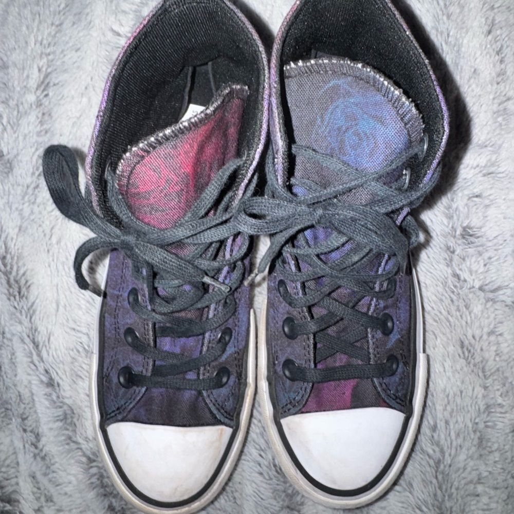 Converse Chuck Taylor All Star Hi Lift platform floral design sneakers Size 5 - Picture 4 of 9